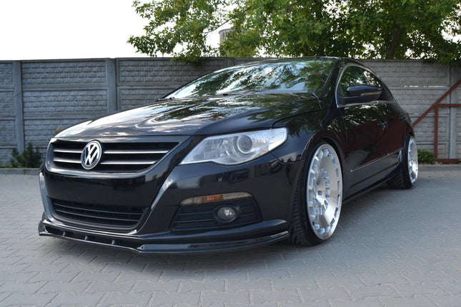 Frontsplitter V.1 för VW Passat CC (före facelift) Model, (för standardstötfångare)