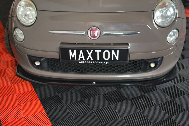 Frontsplitter V.2 för Fiat 500 Hatchback (före facelift)