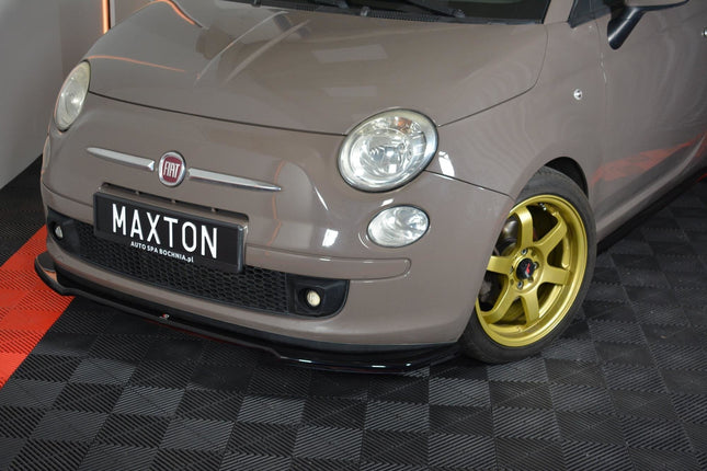 Frontsplitter V.2 för Fiat 500 Hatchback (före facelift)