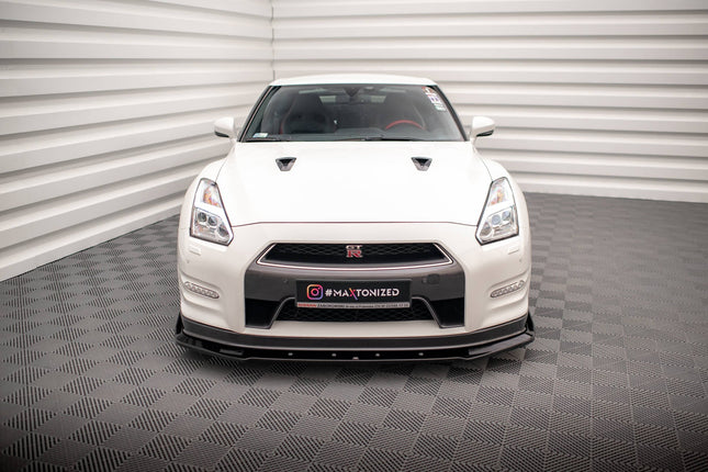 Frontsplitter med flaps för Nissan GTR R35 Facelift