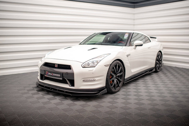 Frontsplitter med flaps för Nissan GTR R35 Facelift