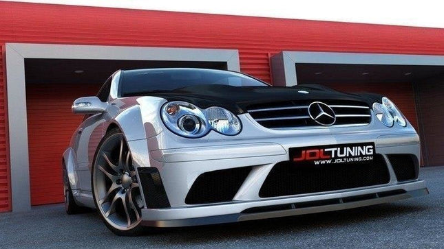 Frontsplitter för Mercedes CLK W209 (Maxton BLACK-stötfångare)