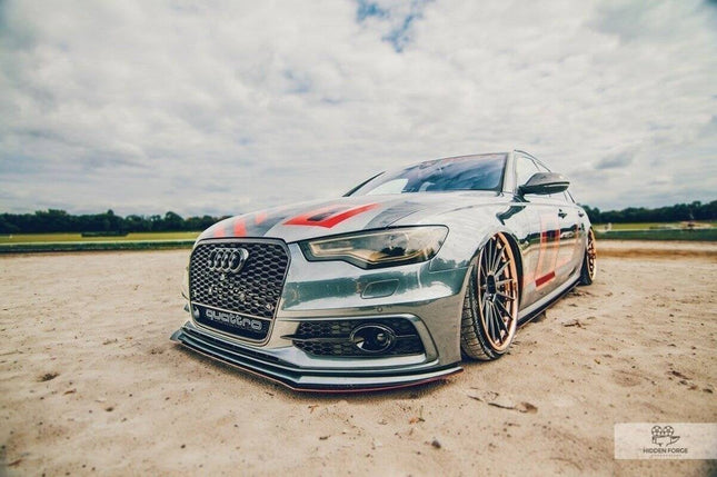Frontsplitter Racing för Audi A6 C7 S-Line (2 splitters i satsen)
