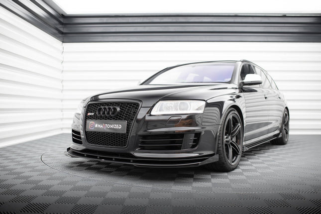 Frontsplitter Street Pro med flaps för Audi RS6 Avant C6