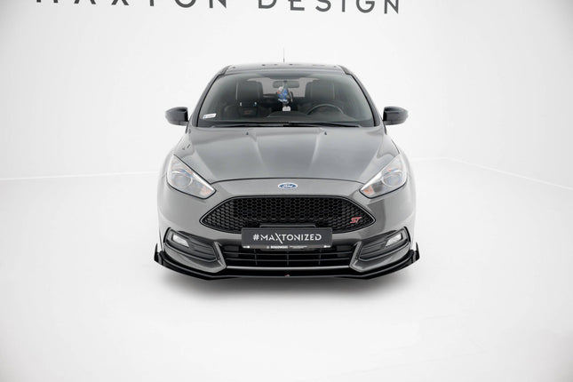 Frontsplitter Street Pro med flaps för Ford Focus ST MK3 Facelift