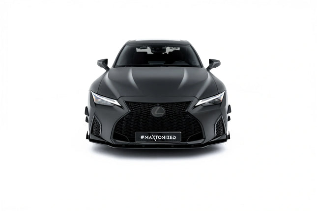 Frontsplitter Street Pro med flaps för Lexus IS 500 MK3 Facelift 2 (XE30)