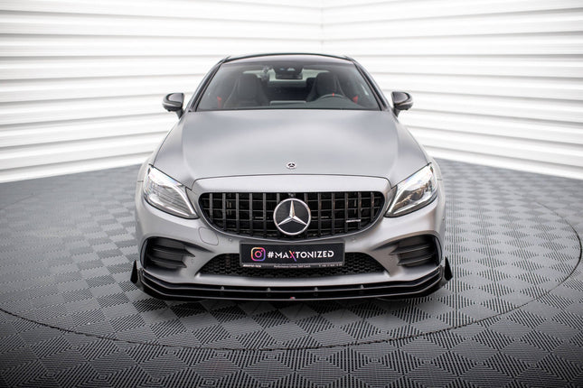 Frontsplitter Street Pro med flaps för Mercedes C43 C205 Facelift/A205 Facelift