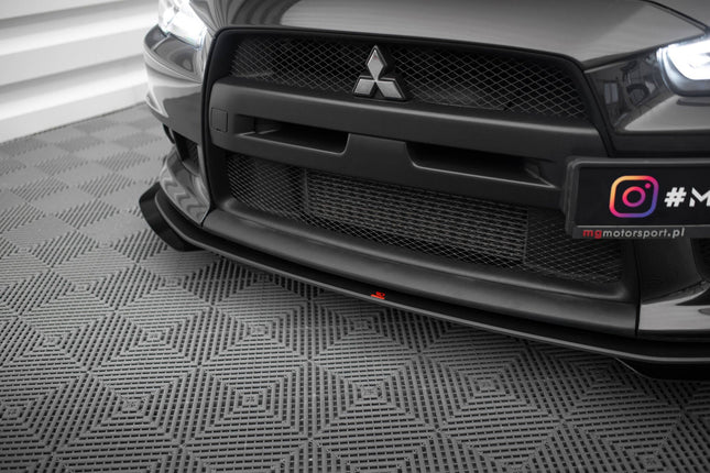 Frontsplitter Street Pro med flaps för Mitsubishi Lancer EVO X