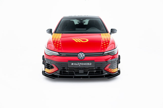 Frontsplitter Street Pro med flaps för VW Golf GTI Clubsport MK8 Facelift