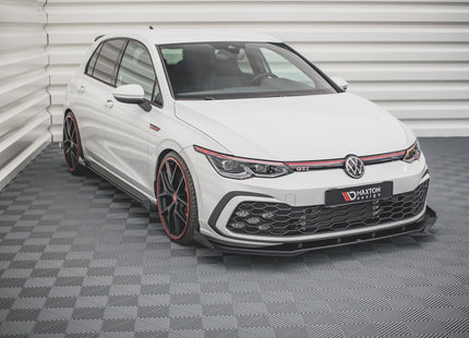 Frontsplitter Street Pro med flaps för VW Golf GTI/GTE/GTD/R-Line MK8