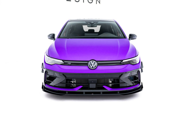 Frontsplitter Street Pro med flaps för VW Golf R Hatchback MK8 Facelift