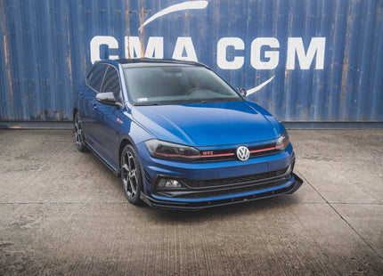 Frontsplitter Street Pro med flaps för VW Polo GTI MK6
