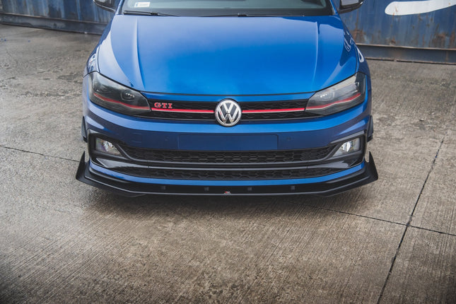 Frontsplitter Street Pro med flaps för VW Polo GTI MK6