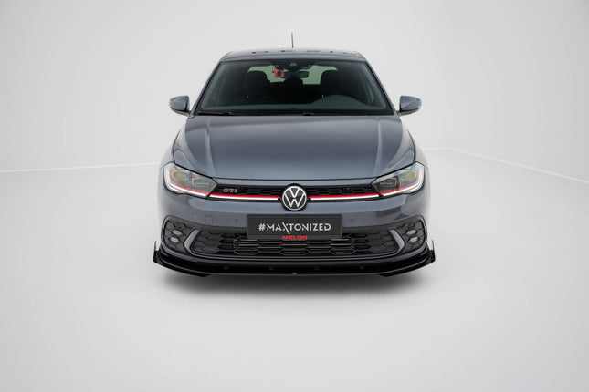 Frontsplitter Street Pro med flaps för VW Polo GTI MK6 Facelift