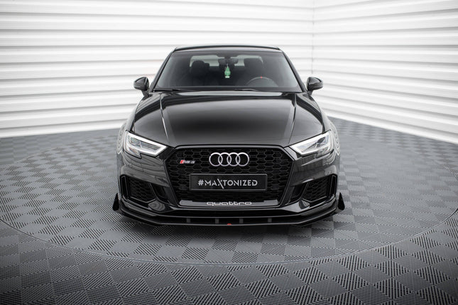 Frontsplitter Street Pro V.1 med flaps för Audi RS3 Sedan 8V Facelift