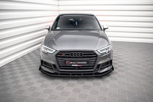 Frontsplitter Street Pro V.1 med flaps för Audi A3 S-Line Sportback/S3 8V Facelift