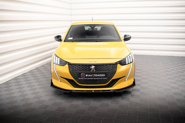 Frontsplitter V.1 med flaps för Peugeot 208 GT MK2