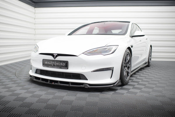 Frontsplitter V.1 för Tesla Model S Plaid MK1 Facelift
