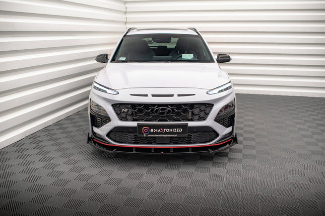 Frontsplitter V.2 med flaps för Hyundai Kona N MK1
