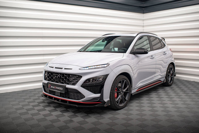 Frontsplitter V.2 med flaps för Hyundai Kona N MK1