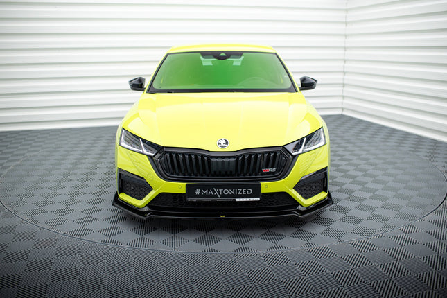 Frontsplitter V.2 med flaps för Skoda Octavia RS MK4