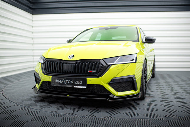 Frontsplitter V.2 med flaps för Skoda Octavia RS MK4