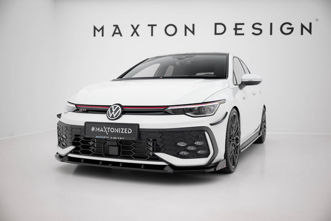 Frontsplitter V.2 med flaps för VW Golf GTI/GTE/R-Line MK8 Facelift