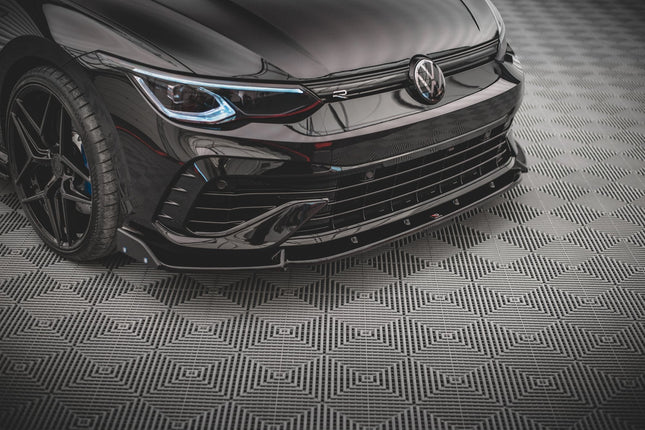 Frontsplitter V.2 med flaps för VW Golf R Hatchback/Variant MK8