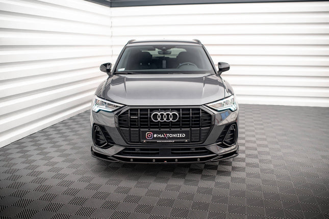 Frontsplitter V.3 för Audi Q3 Sportback/SUV S-Line F3