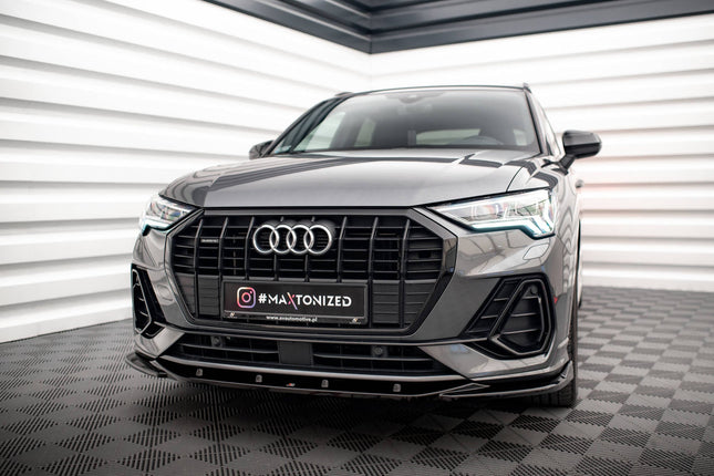 Frontsplitter V.3 för Audi Q3 Sportback/SUV S-Line F3