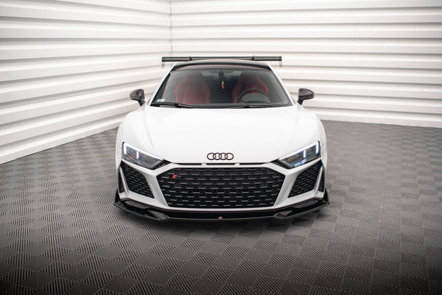 Frontsplitter V.3 med flaps för Audi R8 MK2 Facelift