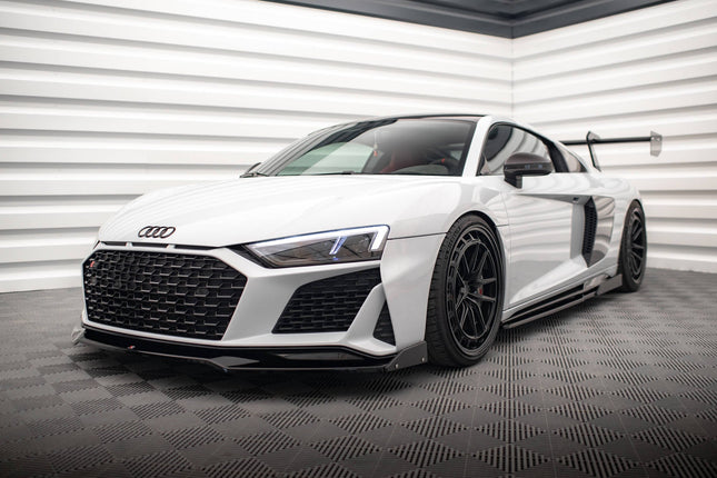 Frontsplitter V.3 med flaps för Audi R8 MK2 Facelift