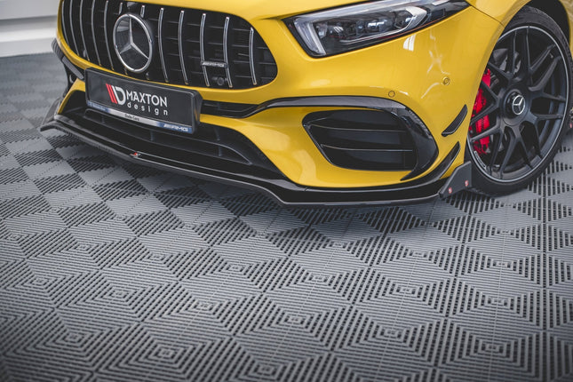 Frontsplitter V.3 med flaps för Mercedes A-Klass 45 S Aero Pack W177