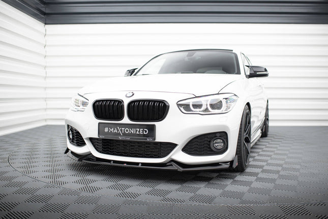 Frontsplitter V.5 med flaps för BMW 1-serie M-Paket/M140i F20 Facelift