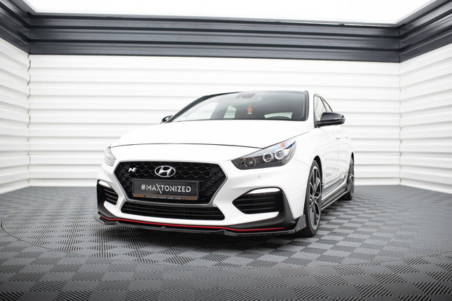 Frontsplitter V.6 med flaps för Hyundai I30 N MK3 Hatchback/Fastback