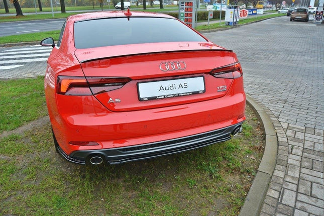 Bakre splitter (diffuser) utan vertikala stag för Audi A5 F5 S-Line