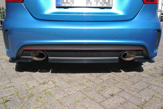 Bakre splitter utan vertikala stag för Mercedes W176 AMG-Line (före facelift)