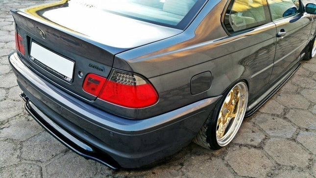 Bakre splitter (diffuser) utan vertikala stag för BMW 3-serie E46 M-Paket Coupé
