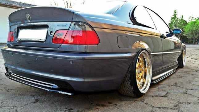 Bakre splitter (diffuser) utan vertikala stag för BMW 3-serie E46 M-Paket Coupé