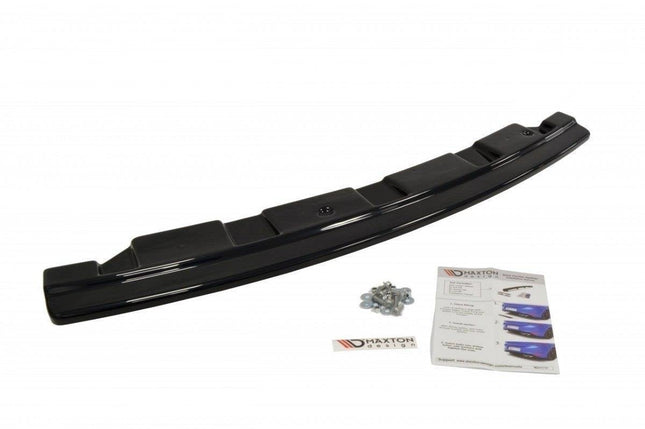 Bakre splitter (diffuser) utan vertikala stag för BMW 5-serie M-Paket F10/F11 (för två enkla ändrör)
