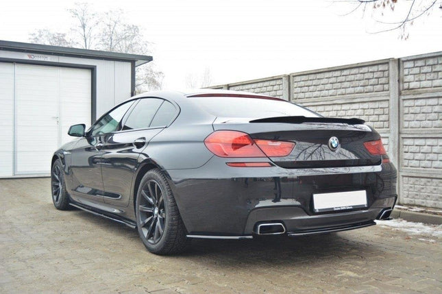 Bakre splitter (diffuser) utan vertikala stag för BMW 6-serie Gran Coupé M-Paket
