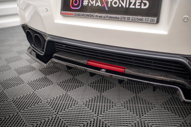 Bakre splitter (diffuser) med flaps för Nissan GTR R35 Facelift