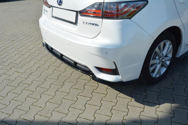Bakre splitter (diffuser) utan vertikala stag för Lexus CT MK1 Facelift