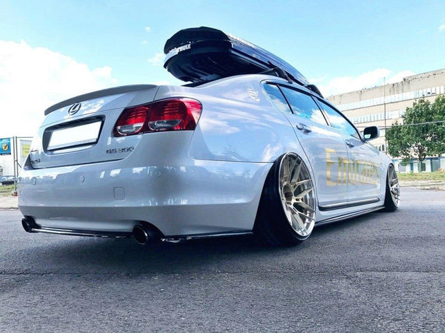 Bakre splitter (diffuser) utan vertikala stag för Lexus GS 300 MK3 Facelift