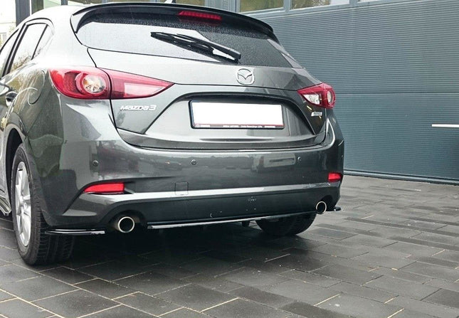 Diffuser med vertikala stag för Mazda 3 BN (MK3) Facelift