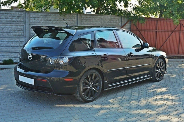 Bakre splitter (diffuser) utan vertikala stag för Mazda 3 MPS MK1 (före facelift) USA-modell