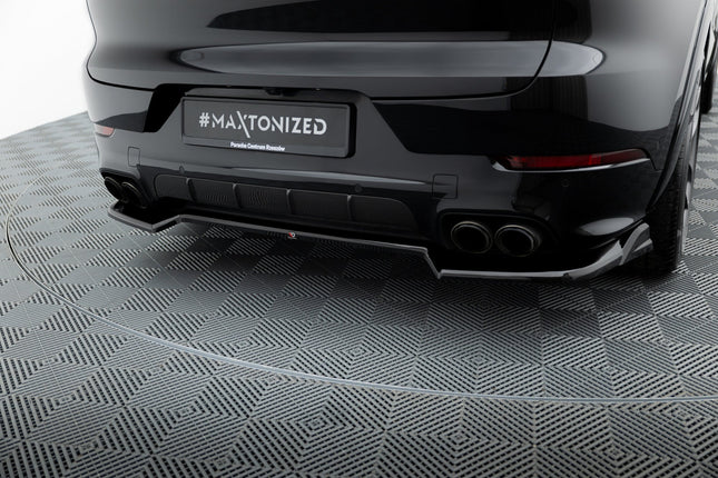 Bakre splitter (diffuser) för Porsche Cayenne Sport Design/Turbo SUV/Coupé MK3 Facelift
