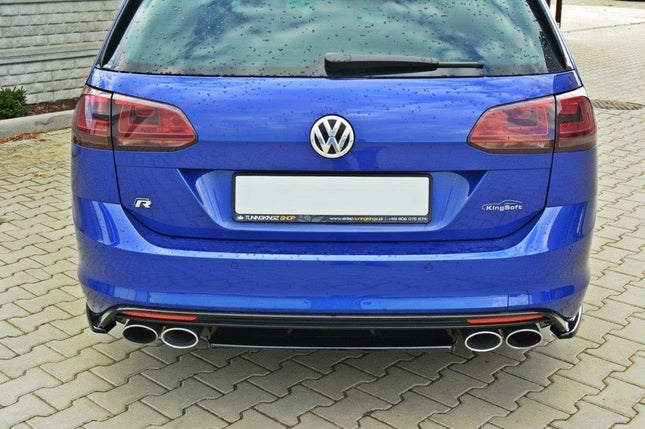 Bakre splitter (diffuser) utan vertikala stag för VW Golf MK7 R Kombi