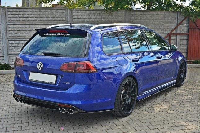 Bakre splitter (diffuser) utan vertikala stag för VW Golf MK7 R Kombi