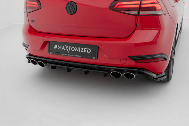 Bakre splitter (diffuser) för VW Golf R Hatchback MK7 Facelift
